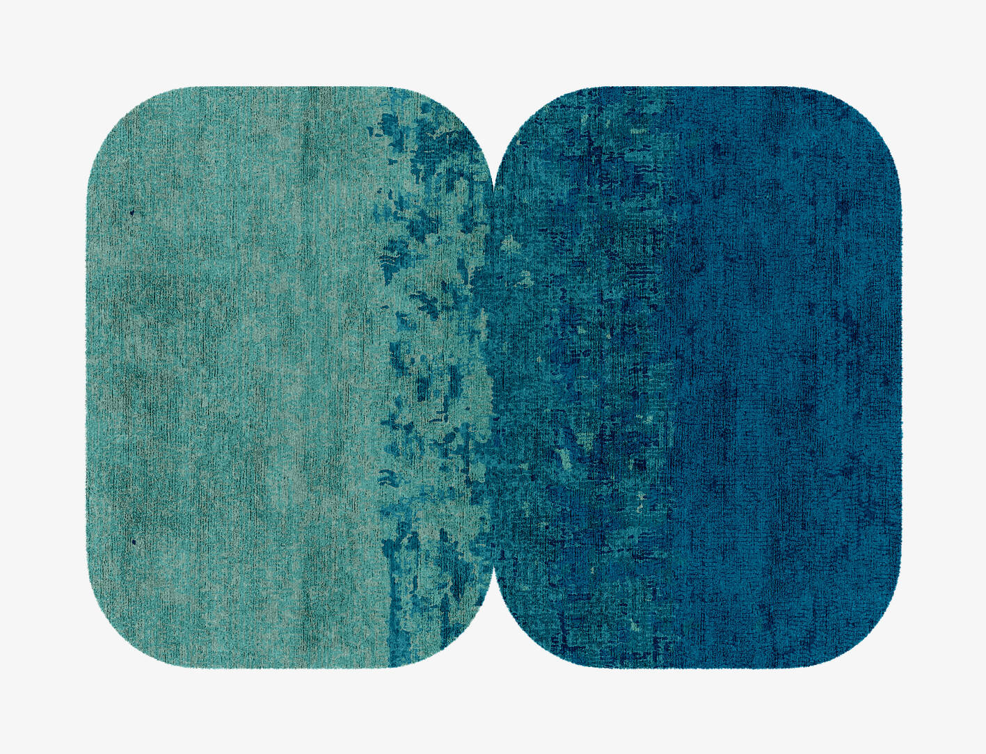 Motley Gradation Eight Hand Knotted Bamboo Silk Custom Rug by Rug Artisan
