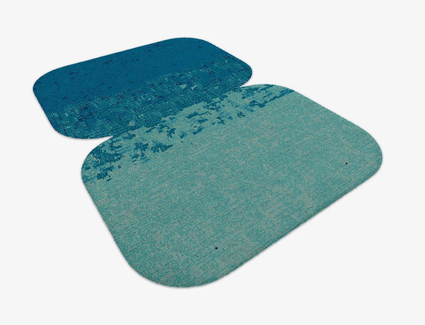 Motley Gradation Eight Hand Knotted Tibetan Wool Custom Rug by Rug Artisan