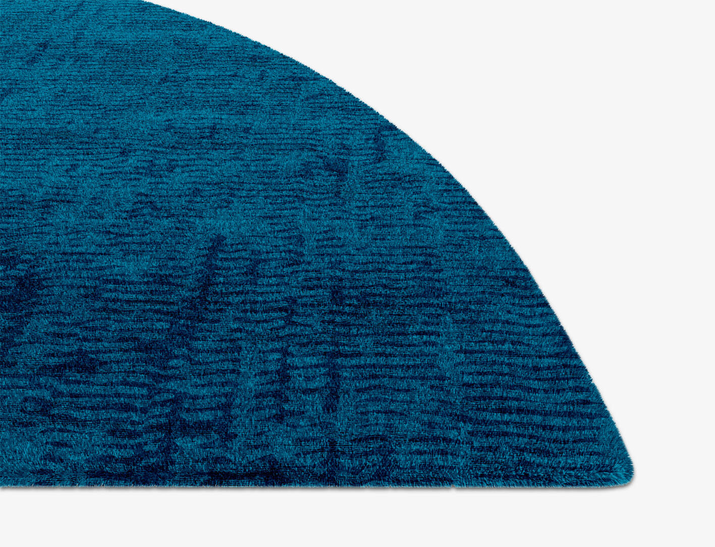Motley Gradation Halfmoon Hand Knotted Bamboo Silk Custom Rug by Rug Artisan
