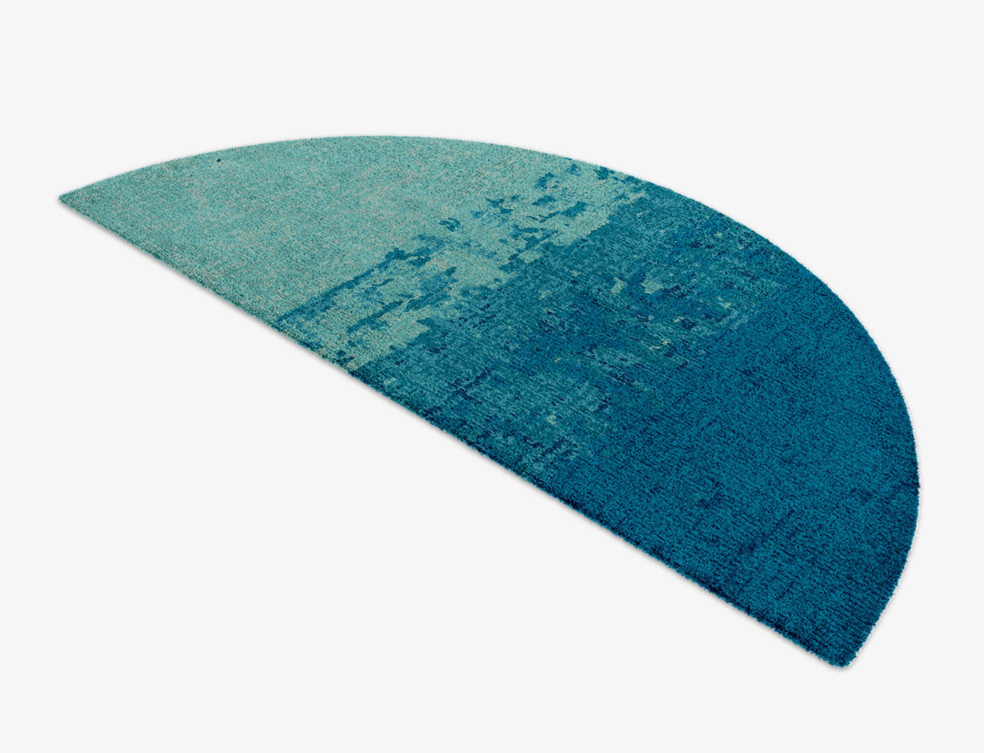Motley Gradation Halfmoon Hand Knotted Tibetan Wool Custom Rug by Rug Artisan