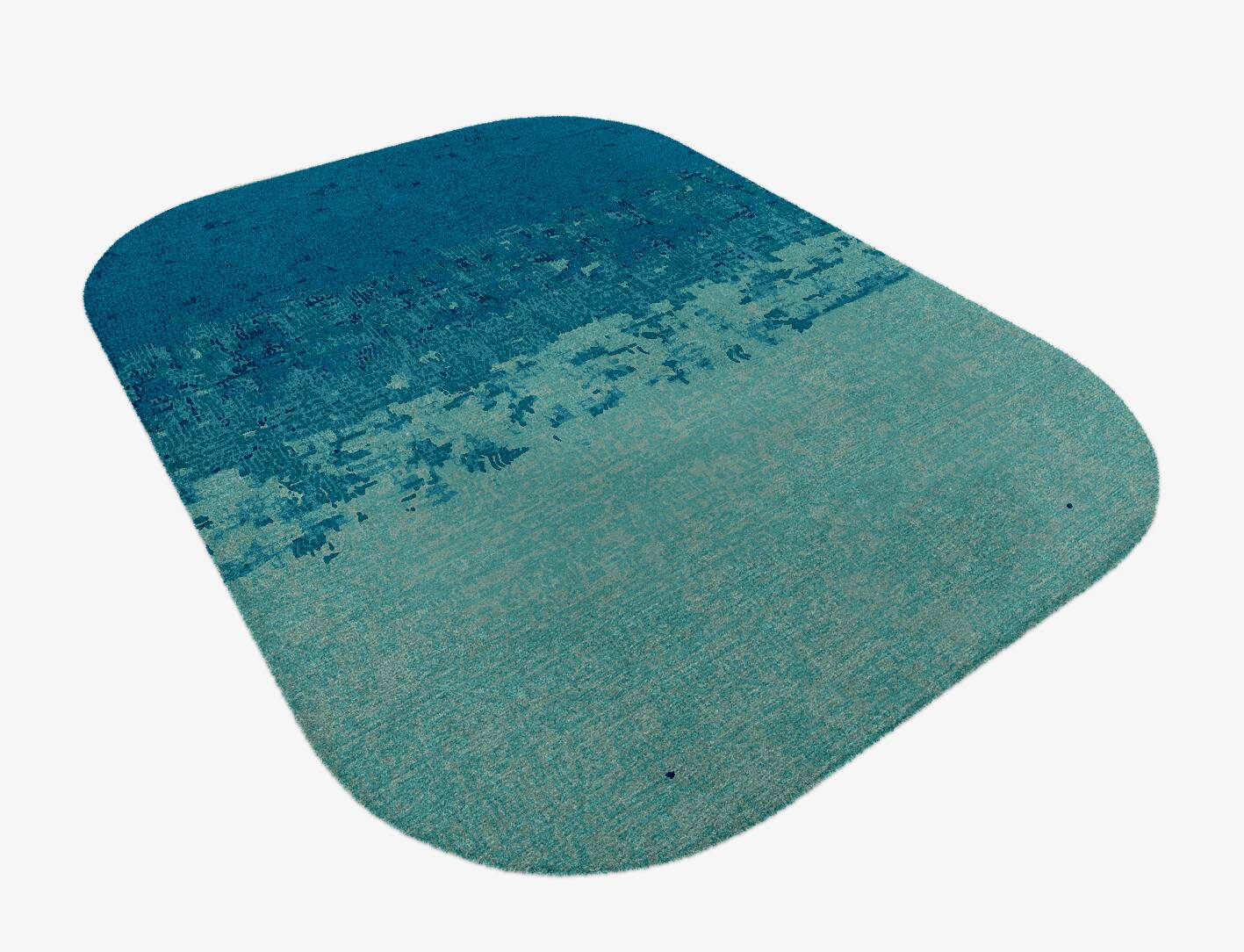Motley Gradation Oblong Hand Knotted Tibetan Wool Custom Rug by Rug Artisan