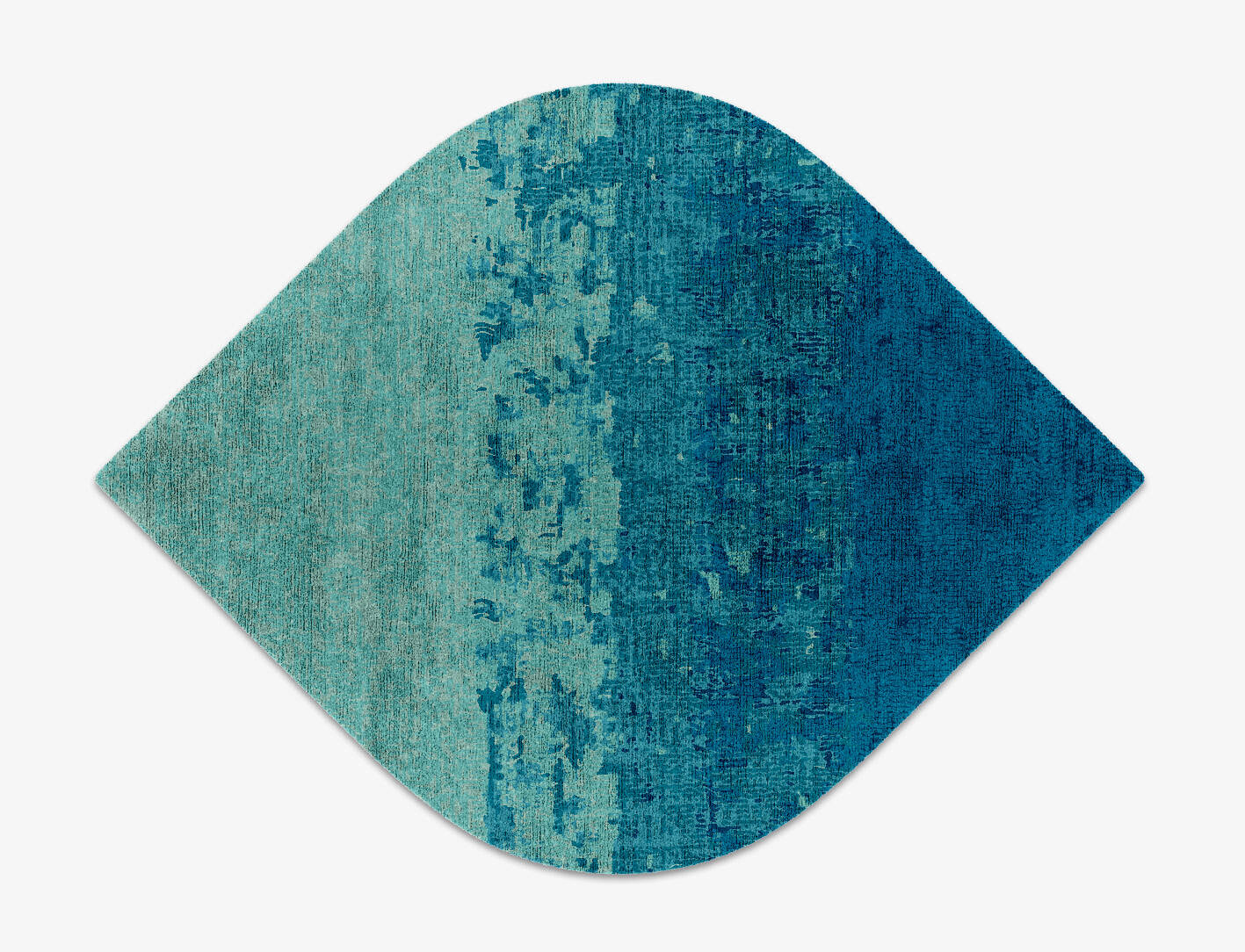Motley Gradation Ogee Hand Knotted Bamboo Silk Custom Rug by Rug Artisan
