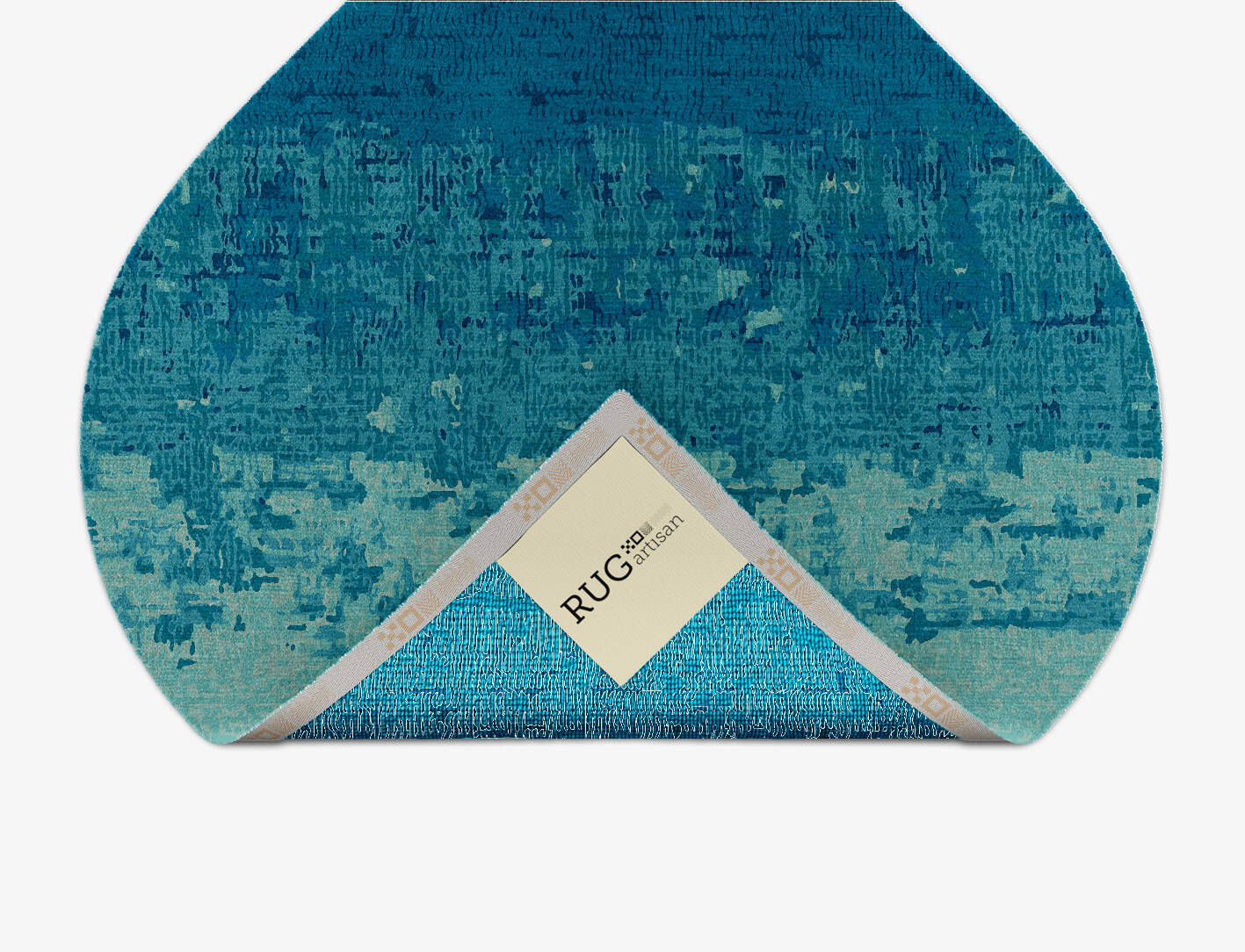 Motley Gradation Ogee Hand Knotted Tibetan Wool Custom Rug by Rug Artisan