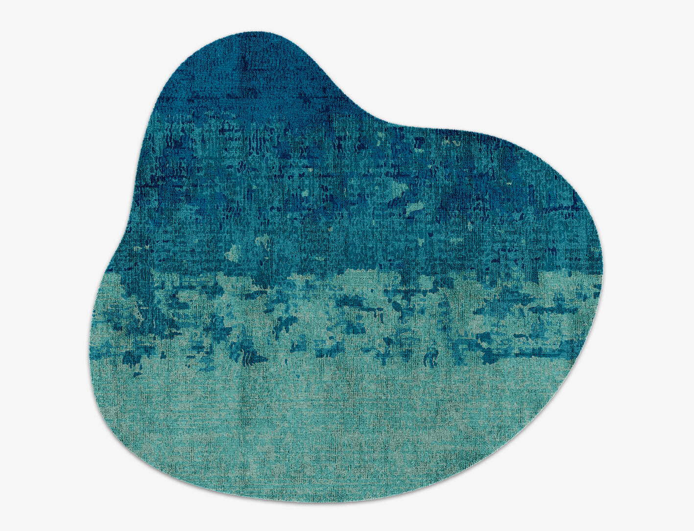 Motley Gradation Splash Hand Knotted Bamboo Silk Custom Rug by Rug Artisan