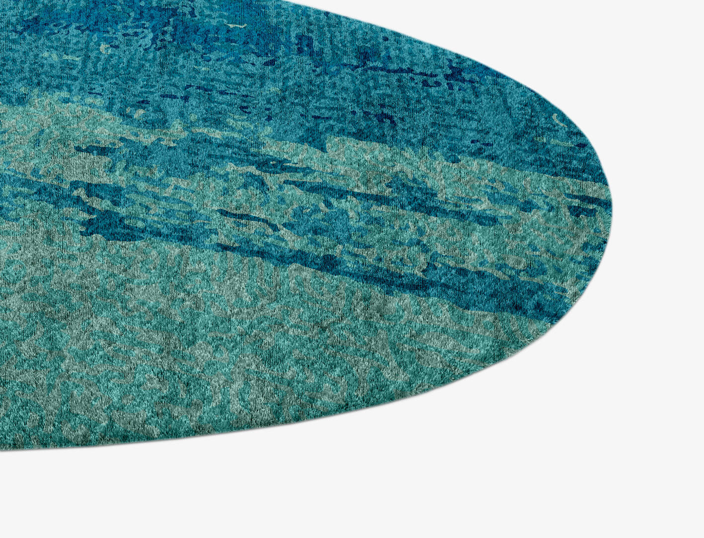 Motley Gradation Splash Hand Knotted Bamboo Silk Custom Rug by Rug Artisan