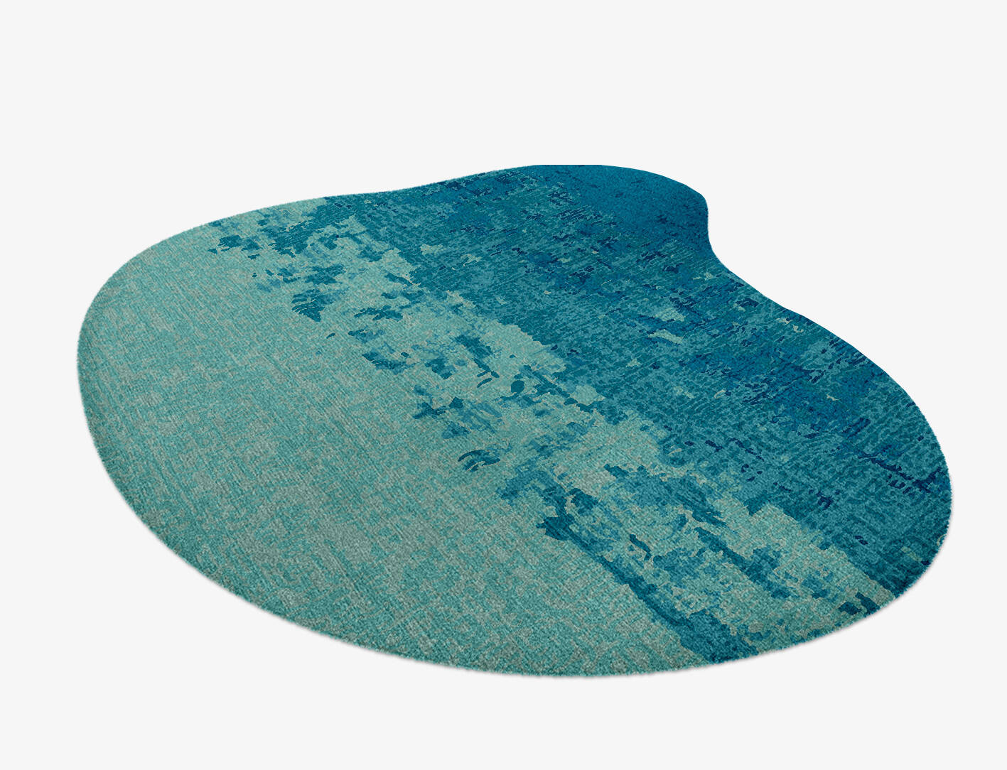 Motley Gradation Splash Hand Knotted Tibetan Wool Custom Rug by Rug Artisan