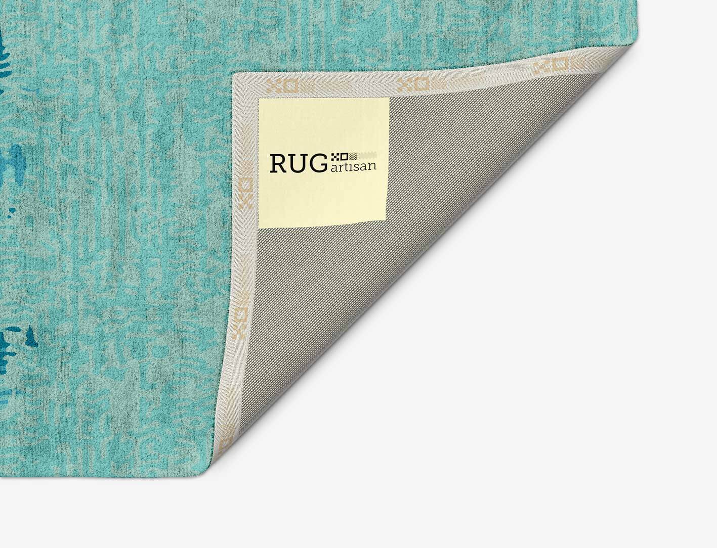 Motley Gradation Arch Hand Tufted Bamboo Silk Custom Rug by Rug Artisan