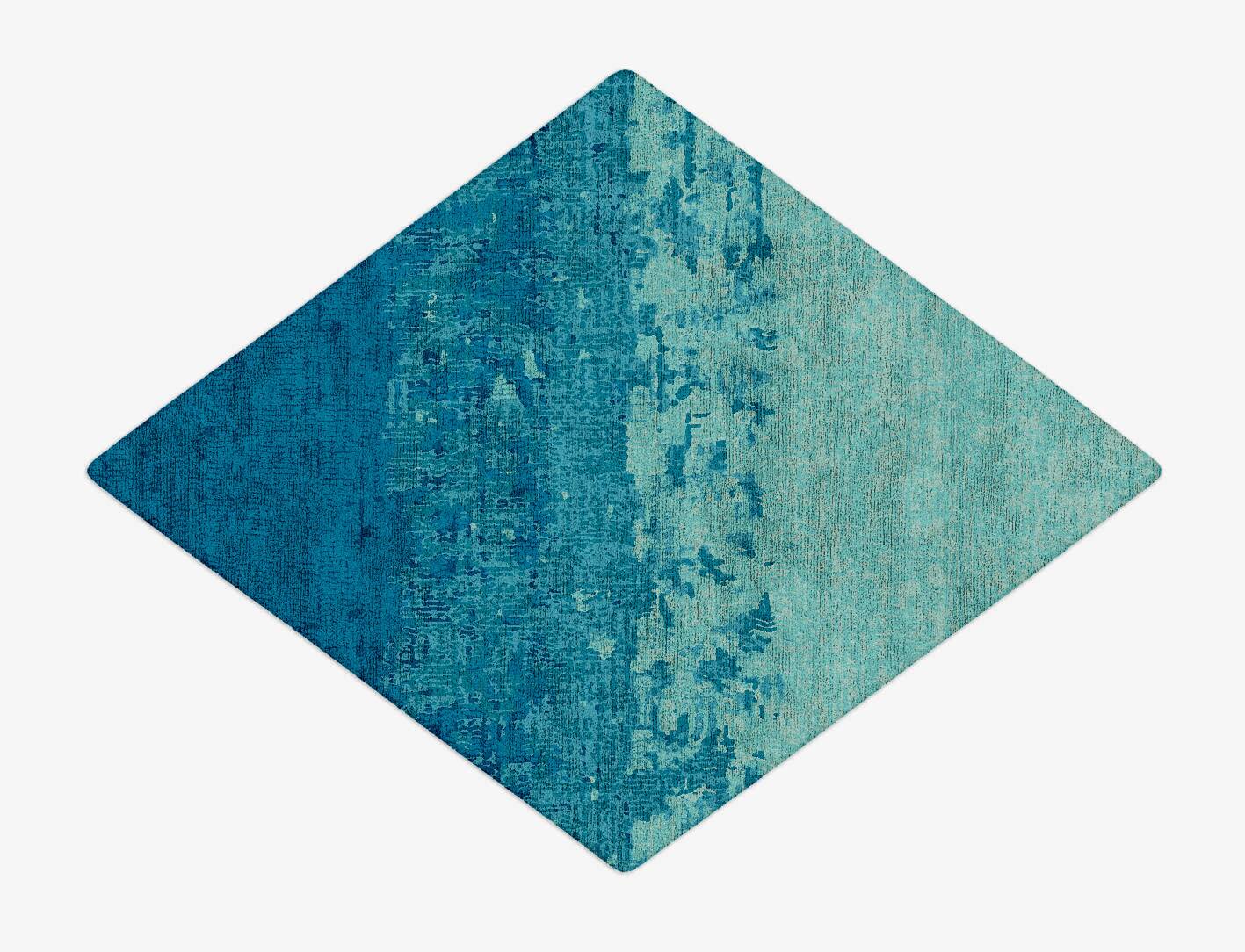 Motley Gradation Diamond Hand Tufted Bamboo Silk Custom Rug by Rug Artisan