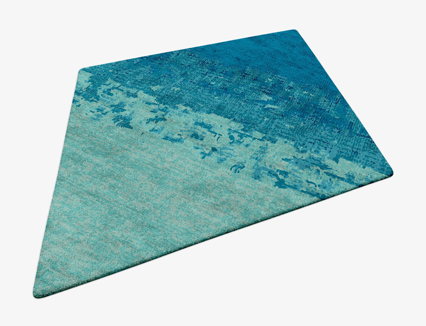 Motley Gradation Diamond Hand Tufted Bamboo Silk Custom Rug by Rug Artisan