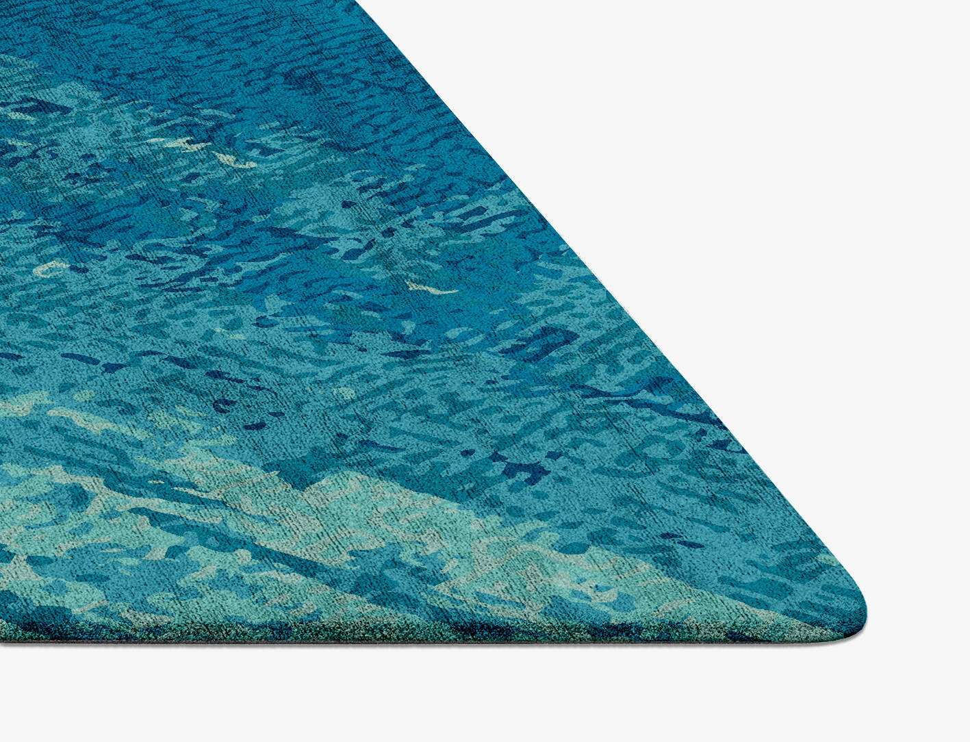 Motley Gradation Diamond Hand Tufted Bamboo Silk Custom Rug by Rug Artisan