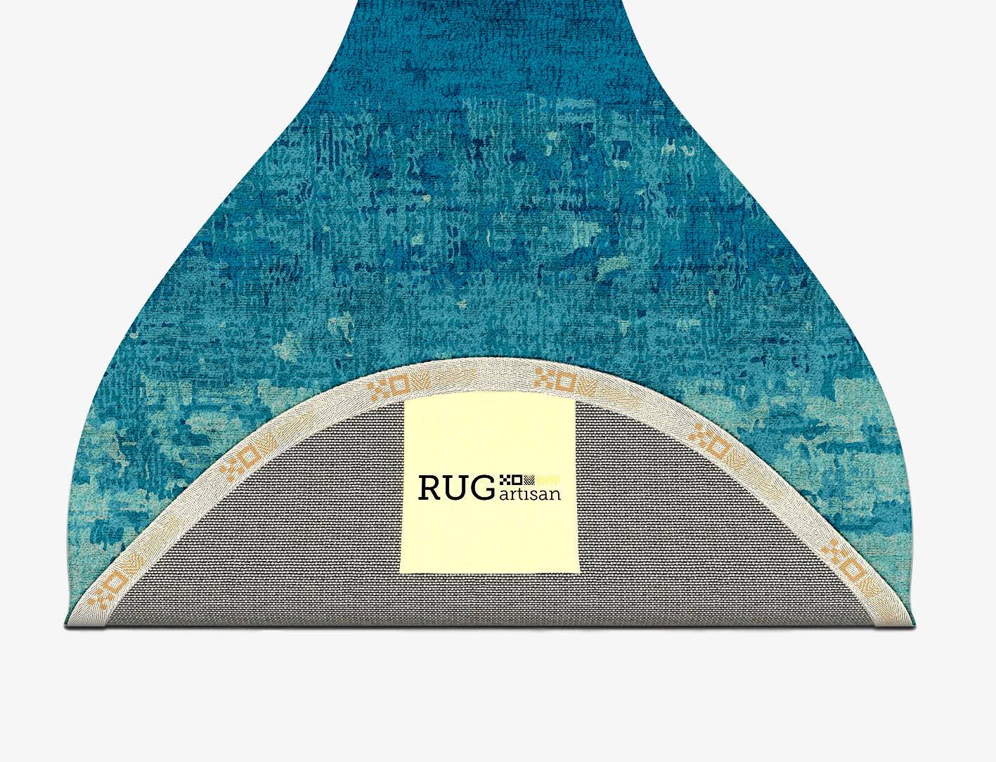 Motley Gradation Drop Hand Tufted Bamboo Silk Custom Rug by Rug Artisan