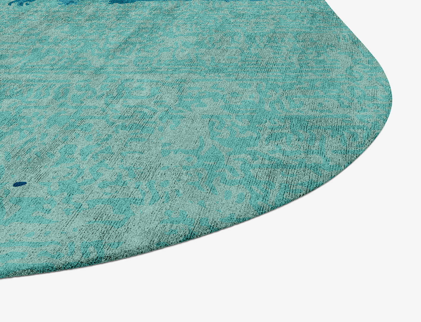 Motley Gradation Oblong Hand Tufted Bamboo Silk Custom Rug by Rug Artisan