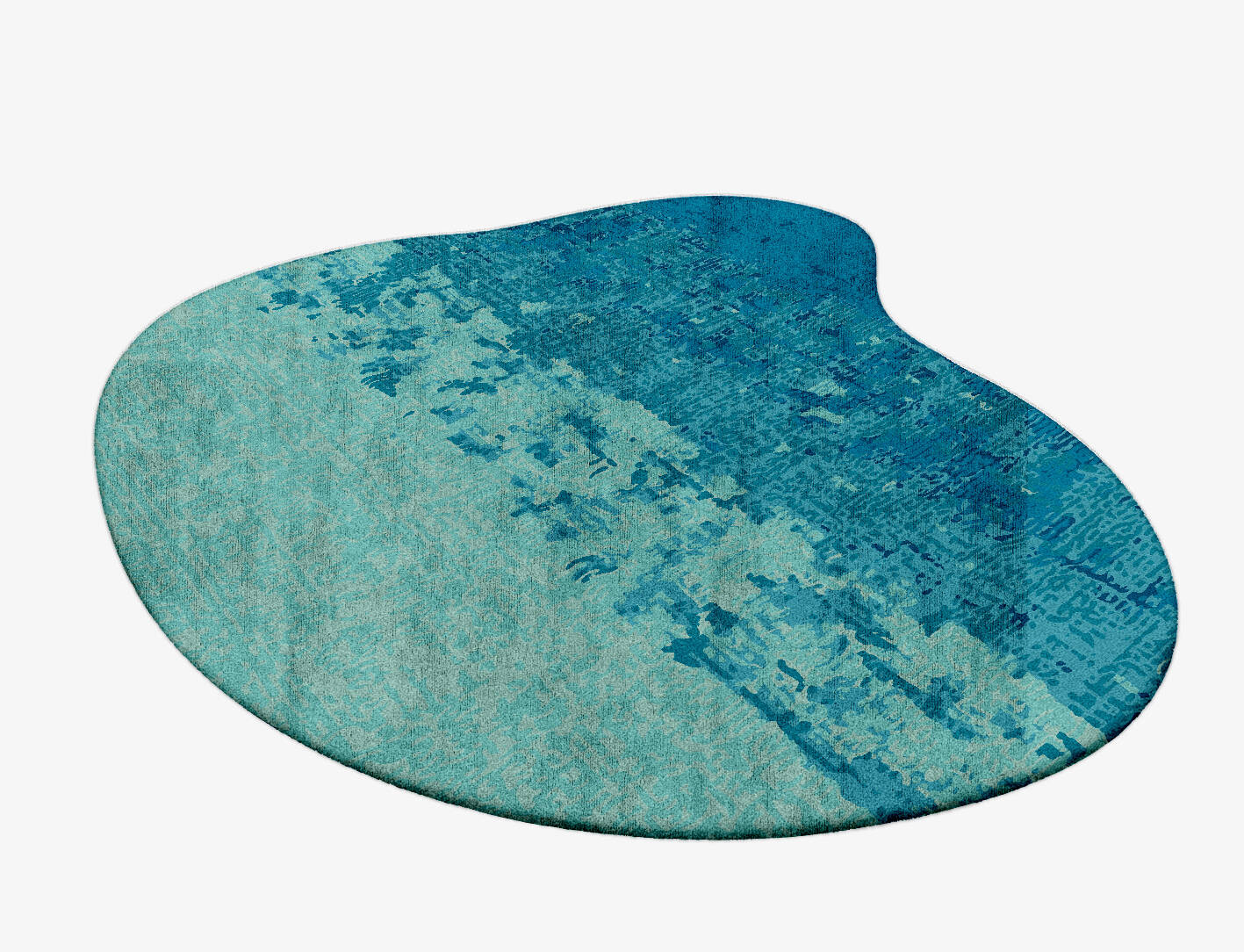 Motley Gradation Splash Hand Tufted Bamboo Silk Custom Rug by Rug Artisan