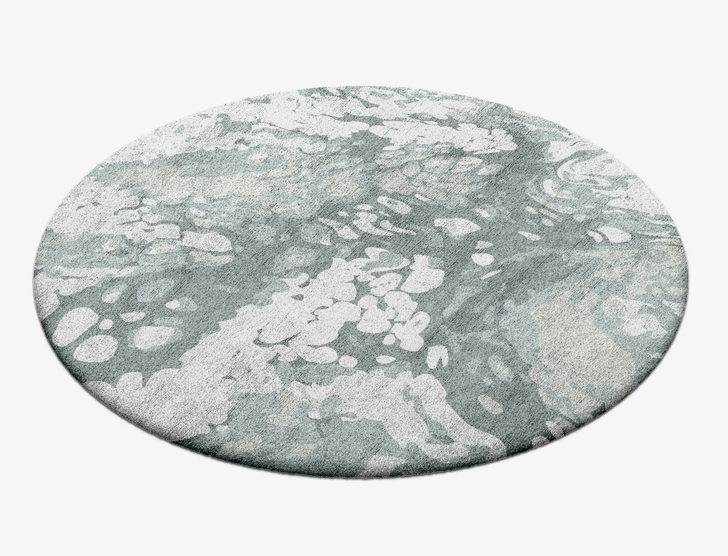 Mould Surface Art Round Hand Tufted Bamboo Silk Custom Rug by Rug Artisan