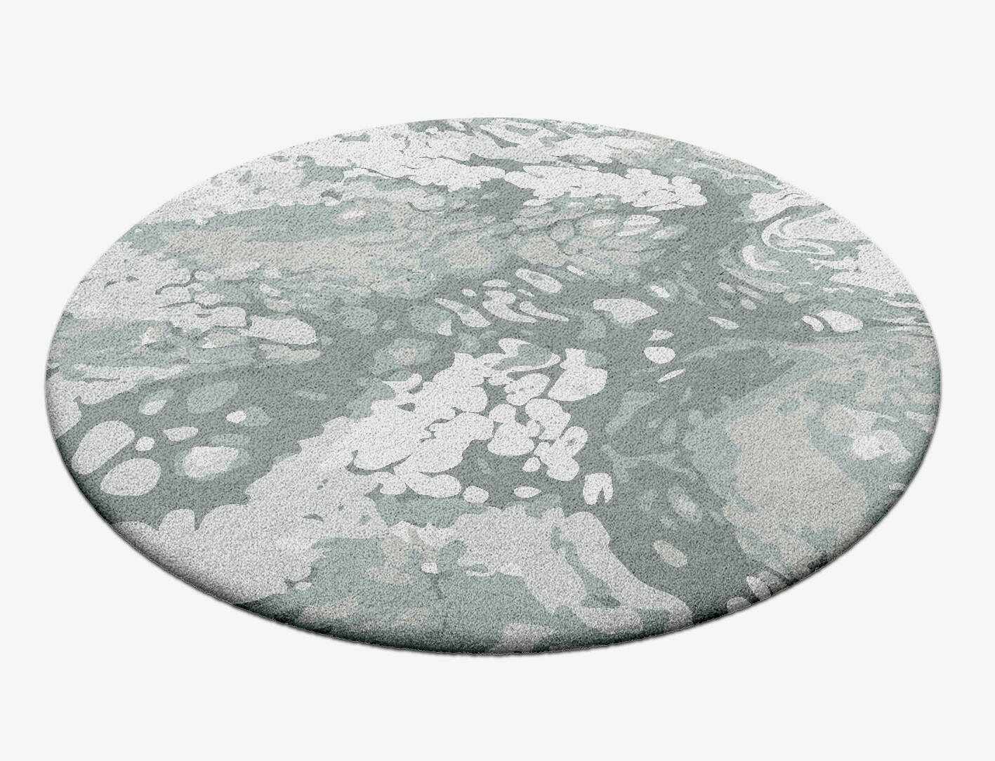 Mould Surface Art Round Hand Tufted Pure Wool Custom Rug by Rug Artisan