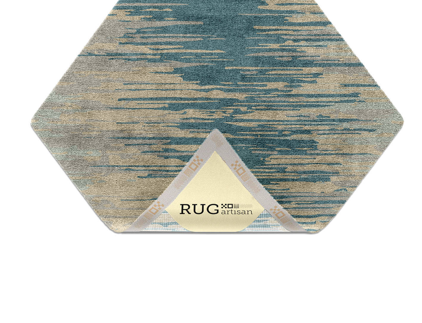 Movement Gradation Diamond Hand Knotted Bamboo Silk Custom Rug by Rug Artisan