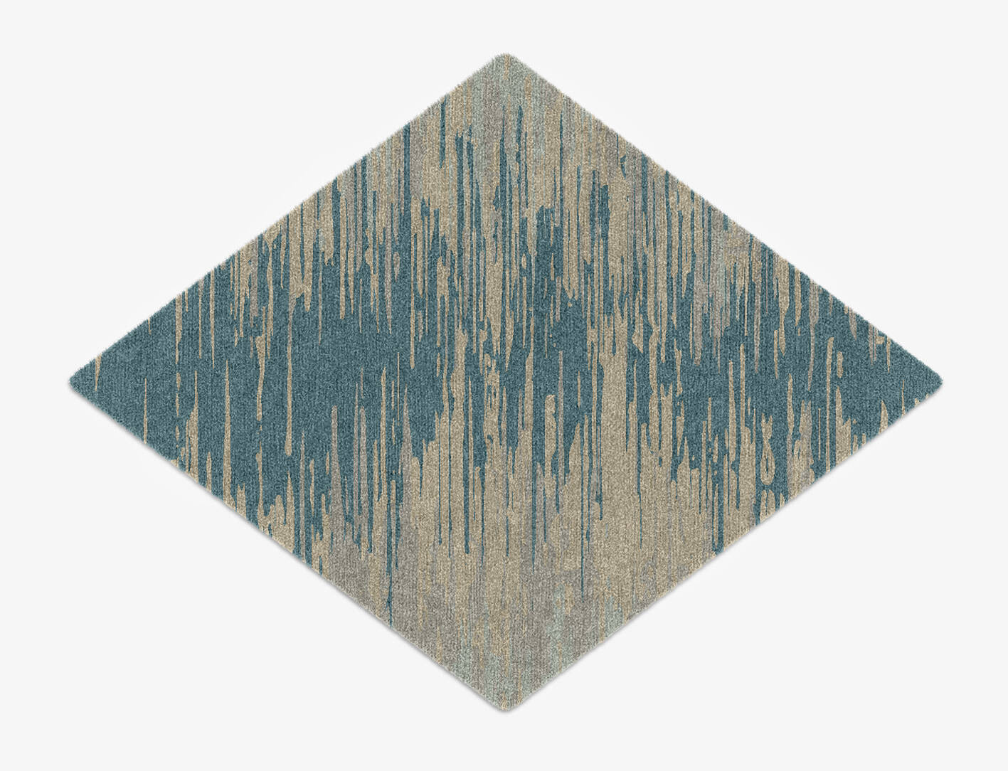 Movement Gradation Diamond Hand Knotted Tibetan Wool Custom Rug by Rug Artisan