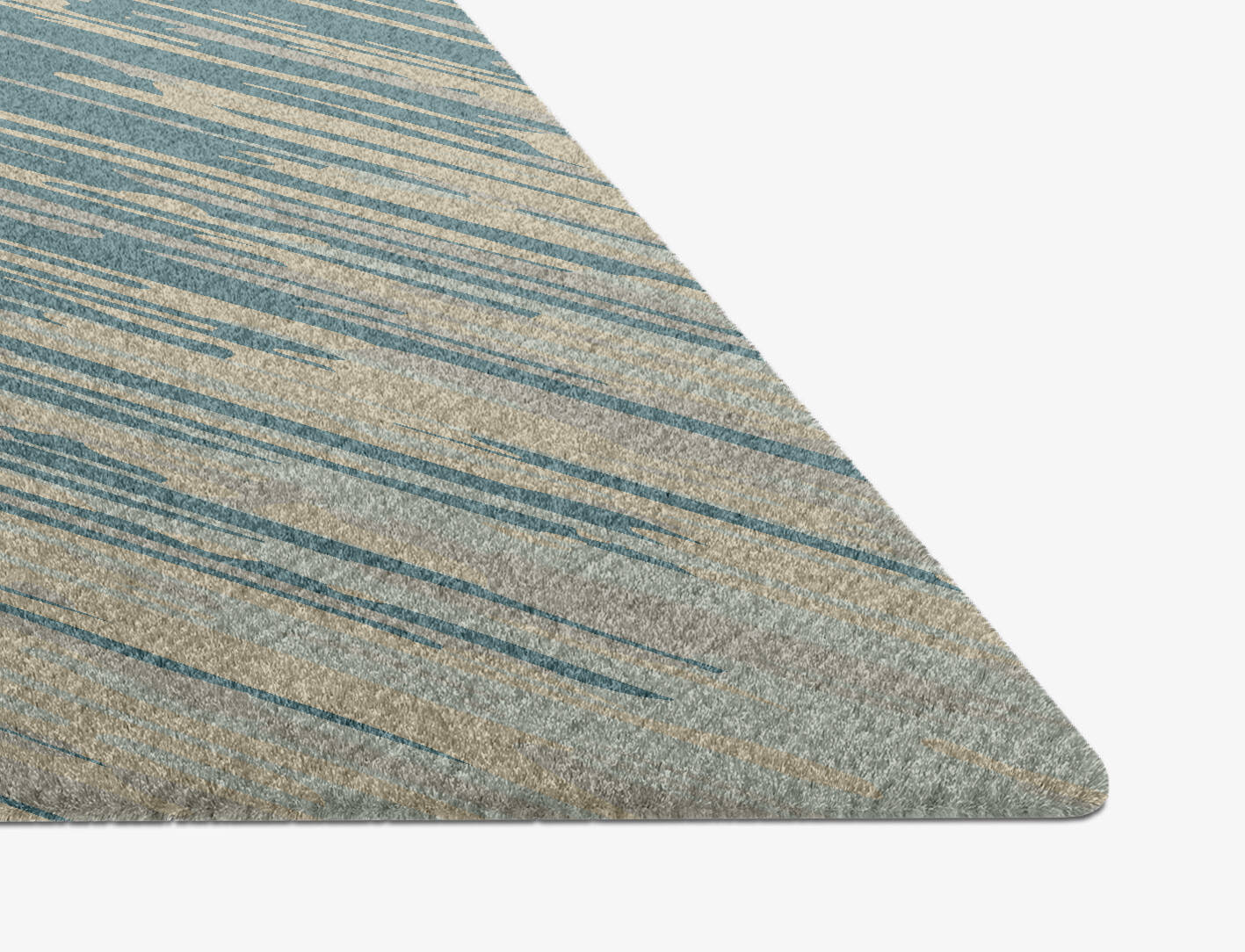 Movement Gradation Diamond Hand Knotted Tibetan Wool Custom Rug by Rug Artisan