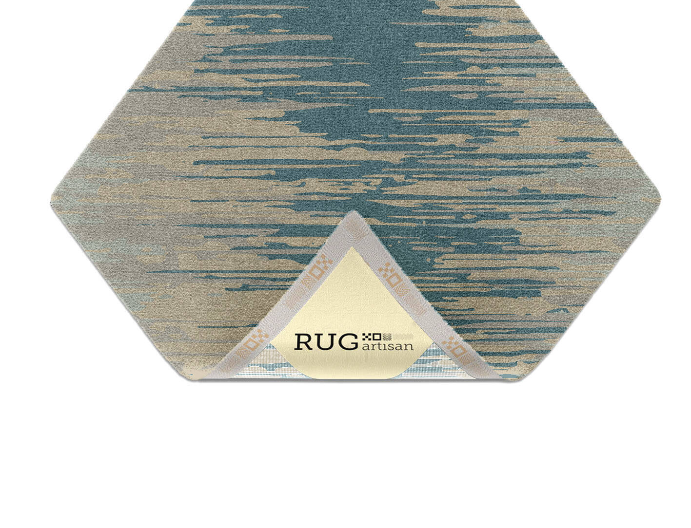 Movement Gradation Diamond Hand Knotted Tibetan Wool Custom Rug by Rug Artisan