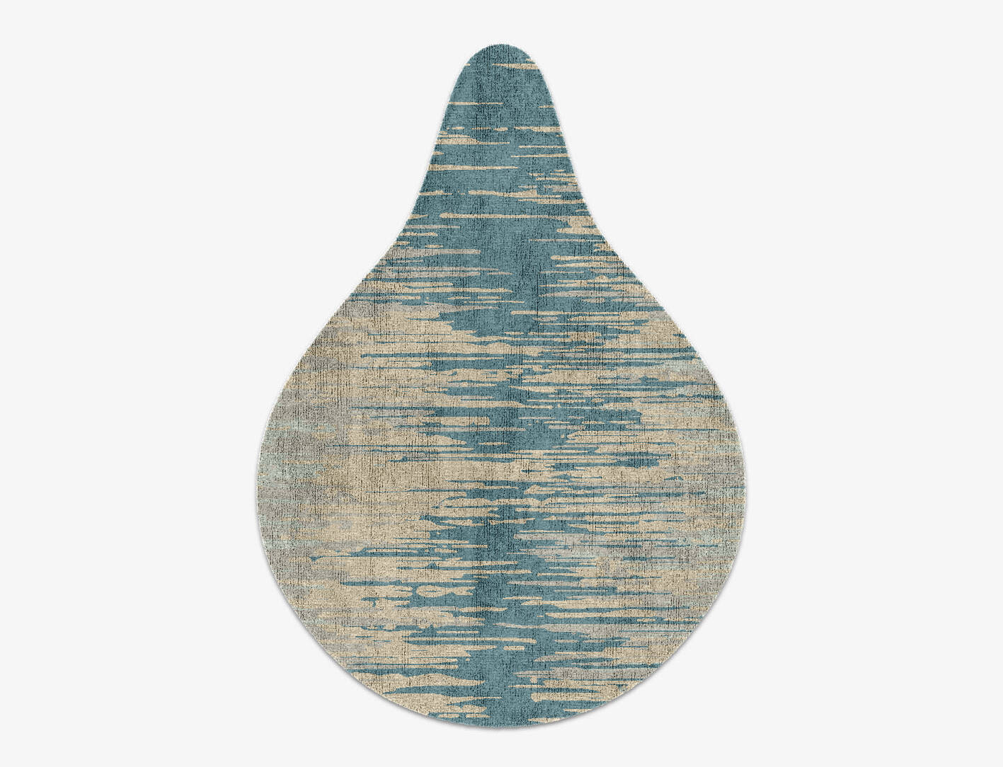 Movement Gradation Drop Hand Knotted Bamboo Silk Custom Rug by Rug Artisan