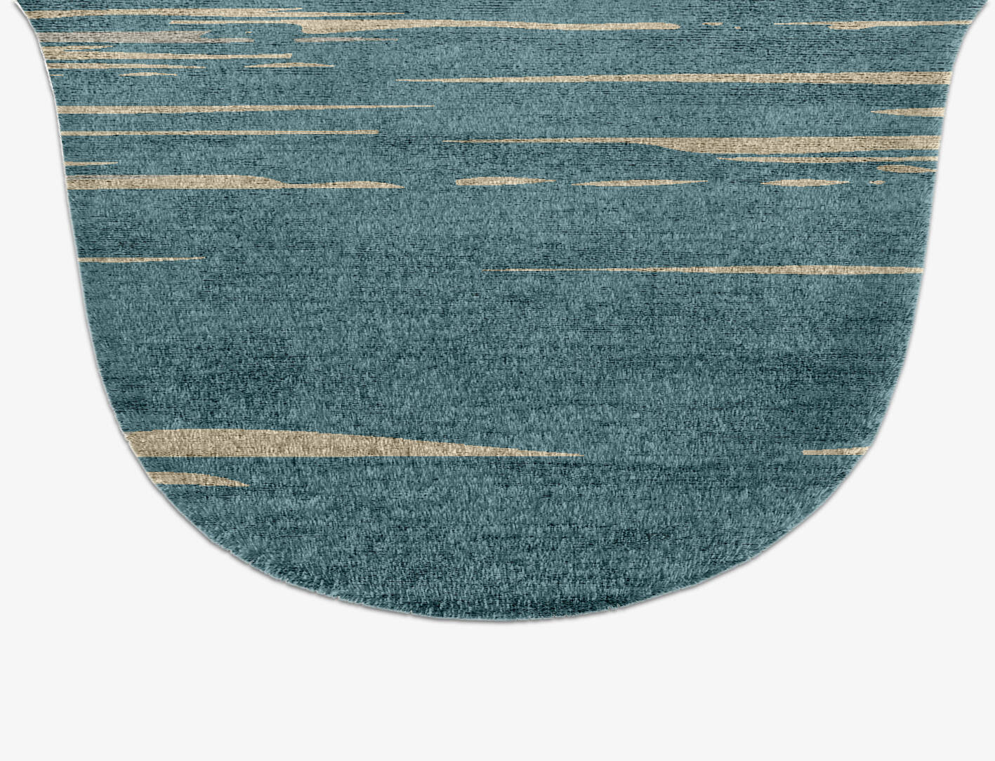Movement Gradation Drop Hand Knotted Bamboo Silk Custom Rug by Rug Artisan