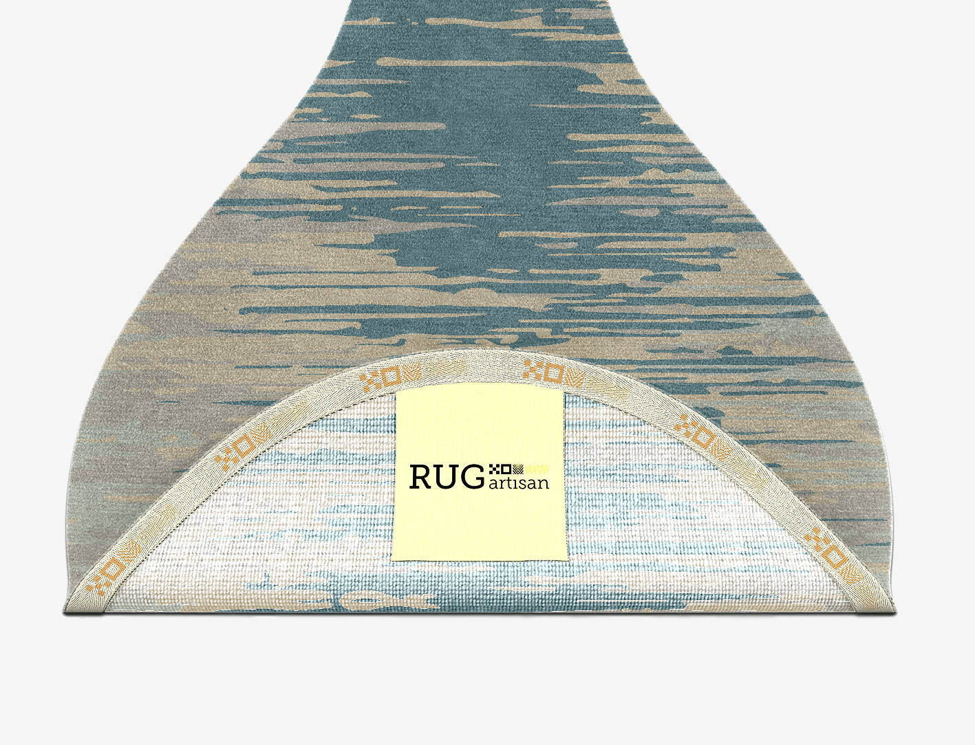 Movement Gradation Drop Hand Knotted Tibetan Wool Custom Rug by Rug Artisan