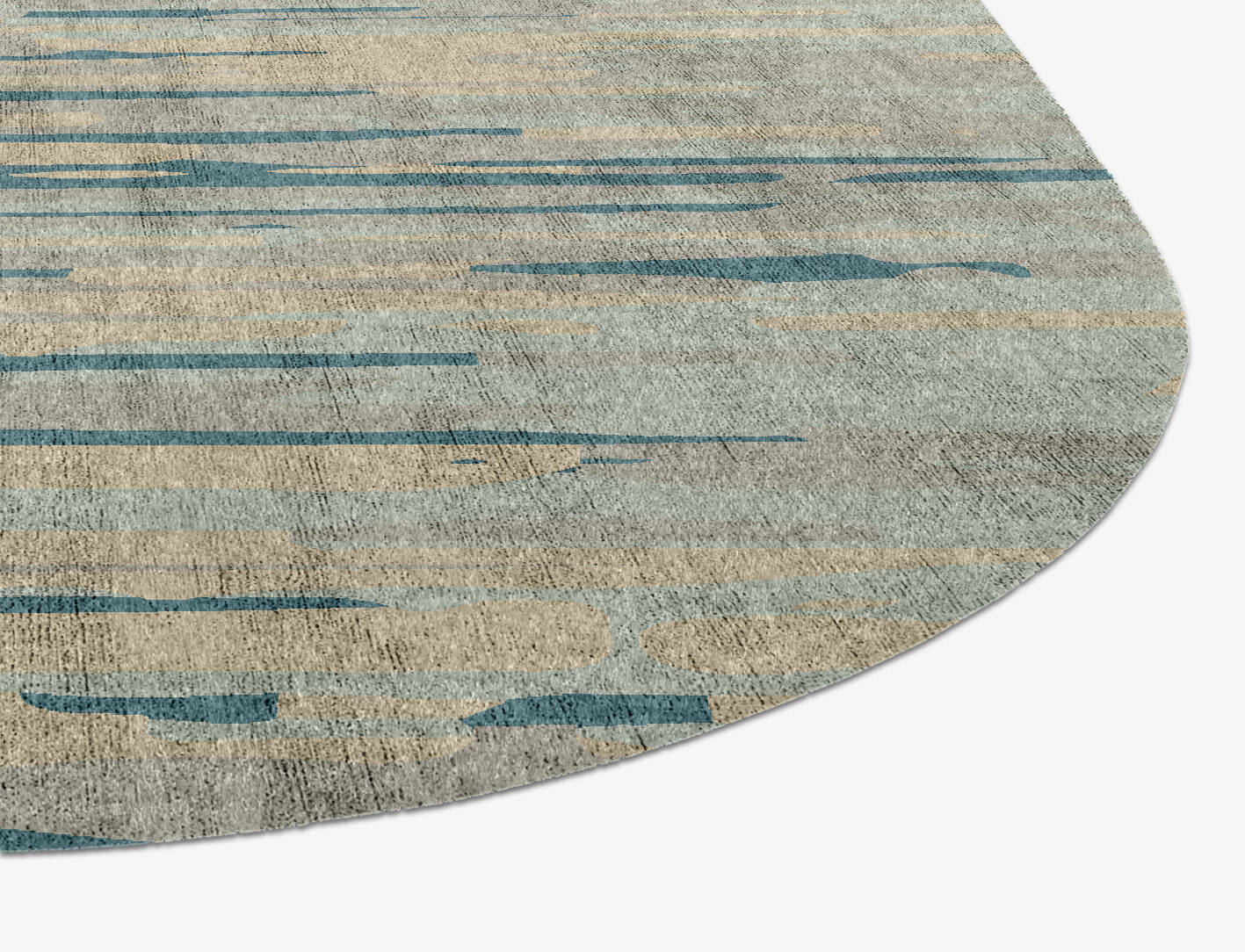 Movement Gradation Eight Hand Knotted Bamboo Silk Custom Rug by Rug Artisan