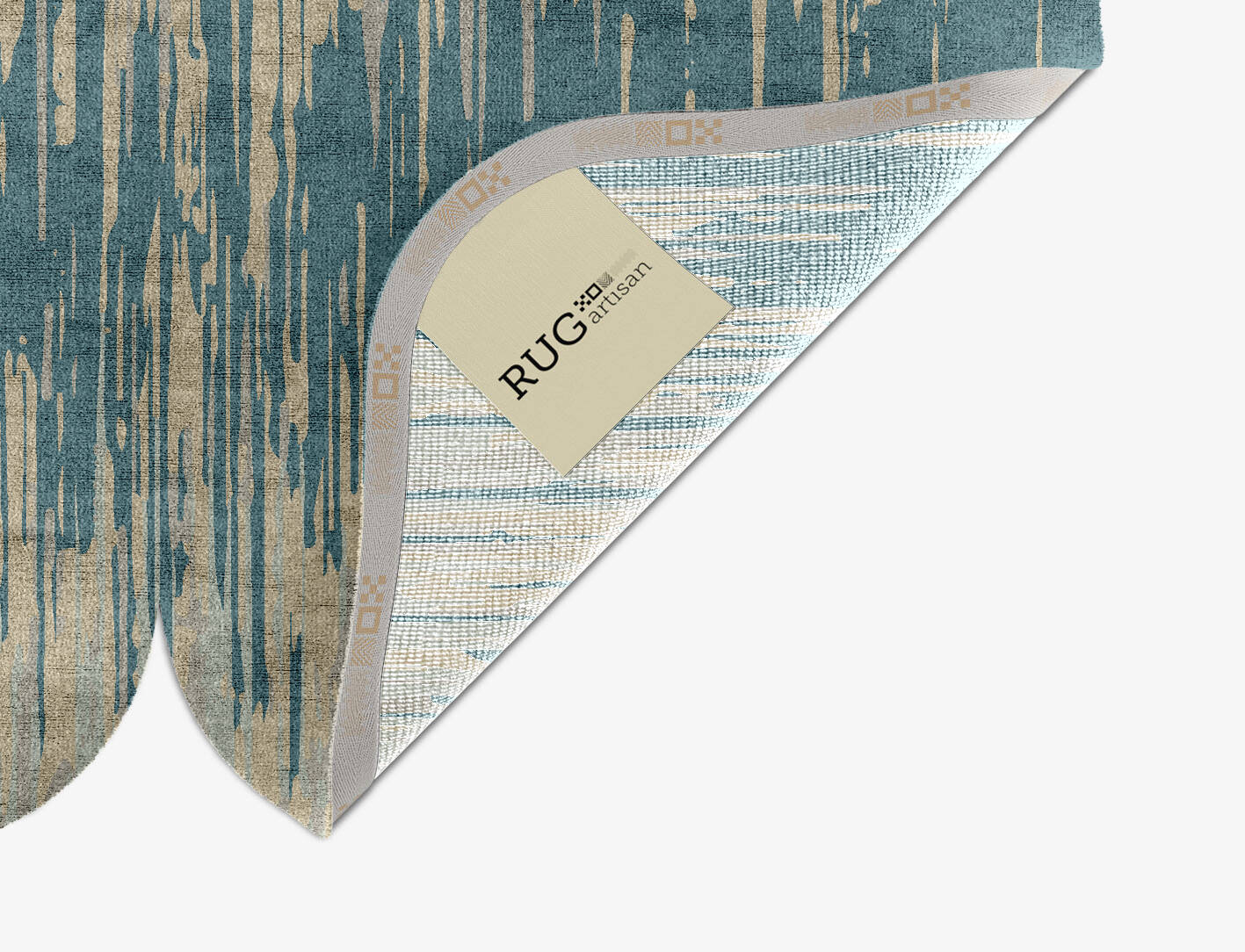 Movement Gradation Eight Hand Knotted Bamboo Silk Custom Rug by Rug Artisan