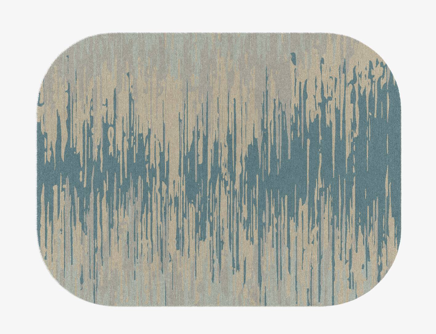 Movement Gradation Oblong Hand Knotted Tibetan Wool Custom Rug by Rug Artisan