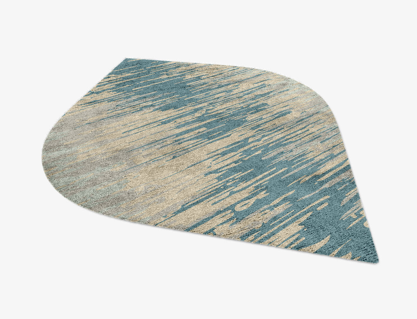 Movement Gradation Ogee Hand Knotted Bamboo Silk Custom Rug by Rug Artisan