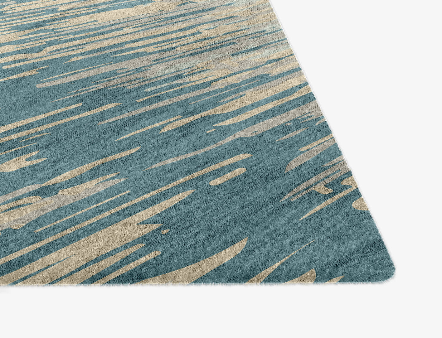 Movement Gradation Ogee Hand Knotted Bamboo Silk Custom Rug by Rug Artisan
