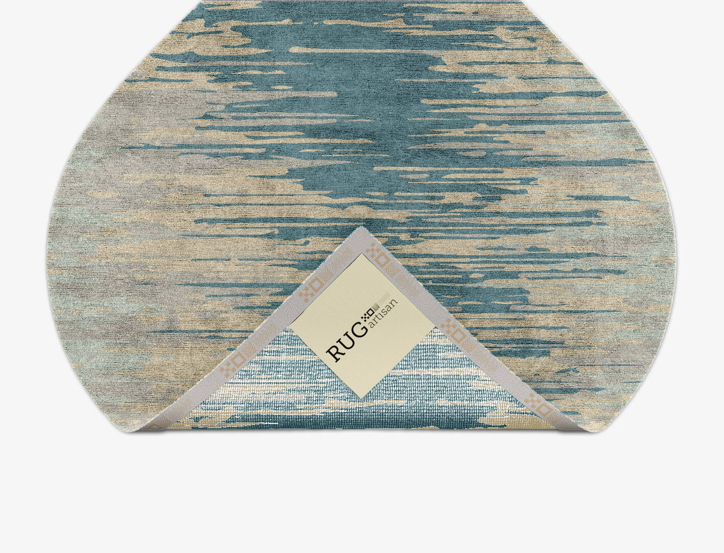 Movement Gradation Ogee Hand Knotted Bamboo Silk Custom Rug by Rug Artisan