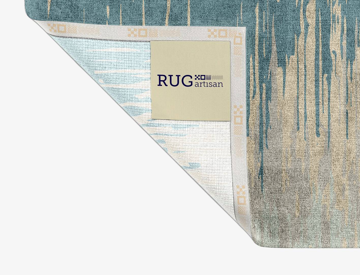 Movement Gradation Rectangle Hand Knotted Bamboo Silk Custom Rug by Rug Artisan