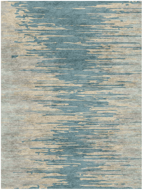 Movement Gradation Rectangle Hand Knotted Bamboo Silk Custom Rug by Rug Artisan