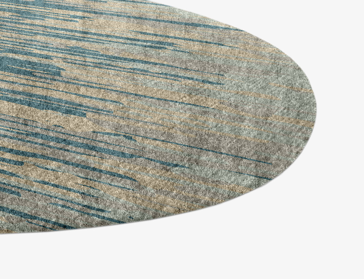 Movement Gradation Splash Hand Knotted Bamboo Silk Custom Rug by Rug Artisan