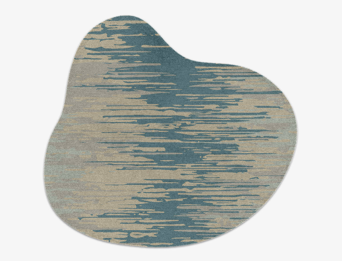Movement Gradation Splash Hand Knotted Tibetan Wool Custom Rug by Rug Artisan