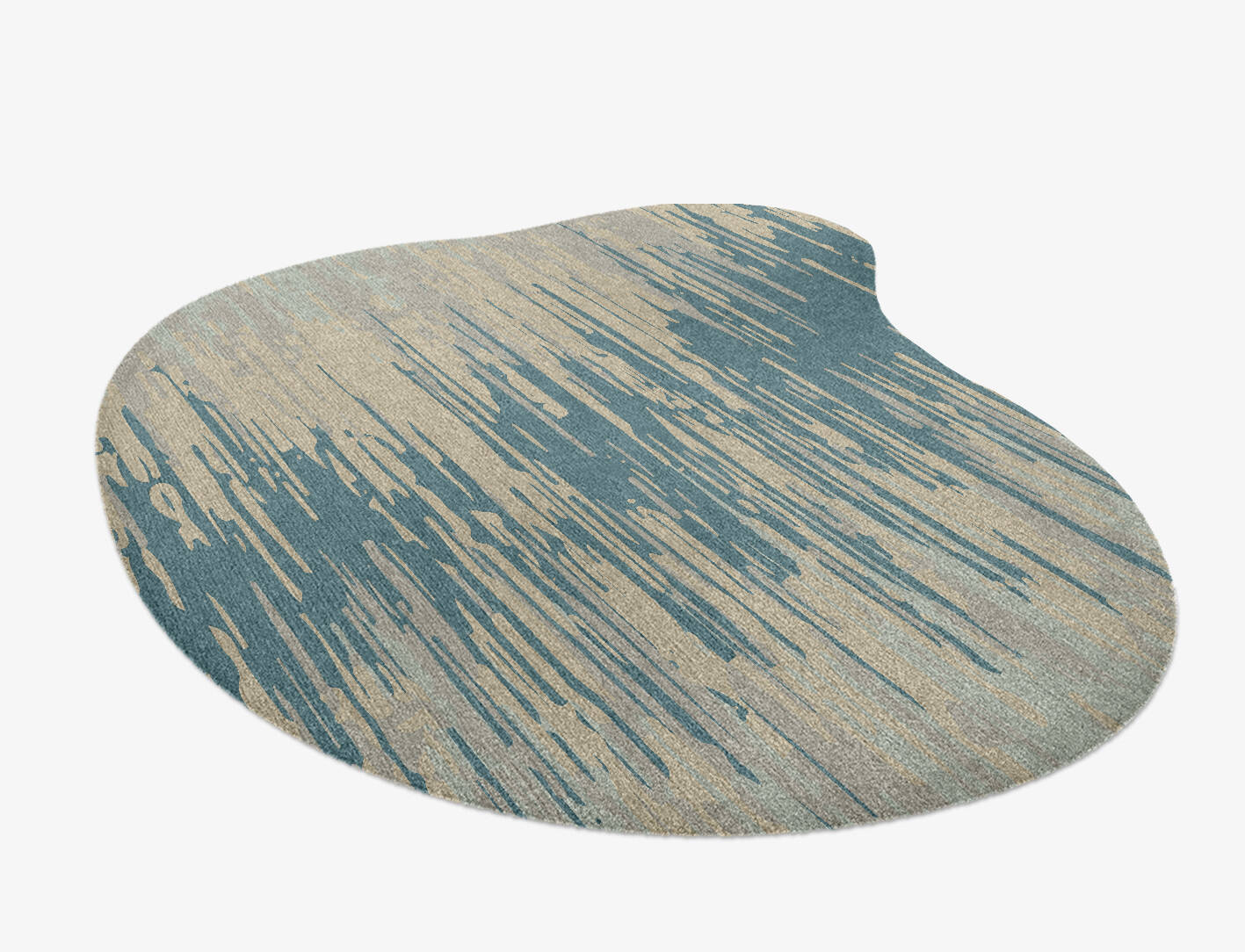 Movement Gradation Splash Hand Knotted Tibetan Wool Custom Rug by Rug Artisan