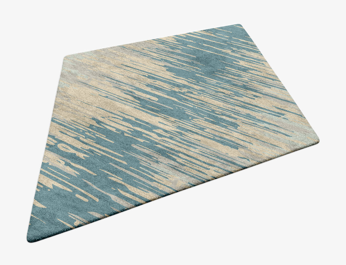 Movement Gradation Diamond Hand Tufted Bamboo Silk Custom Rug by Rug Artisan