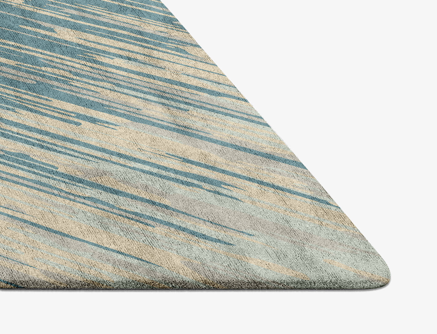 Movement Gradation Diamond Hand Tufted Bamboo Silk Custom Rug by Rug Artisan