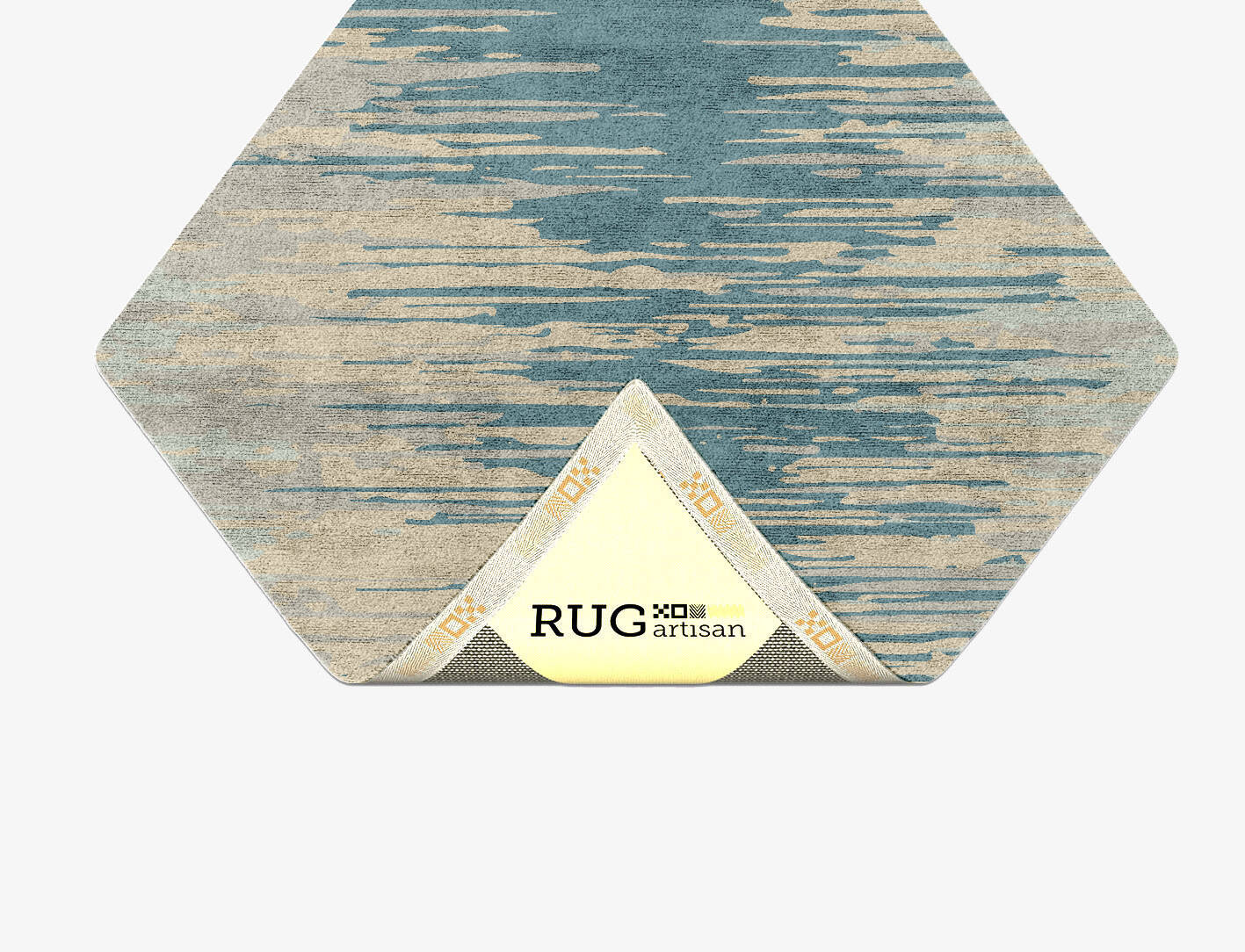 Movement Gradation Diamond Hand Tufted Bamboo Silk Custom Rug by Rug Artisan