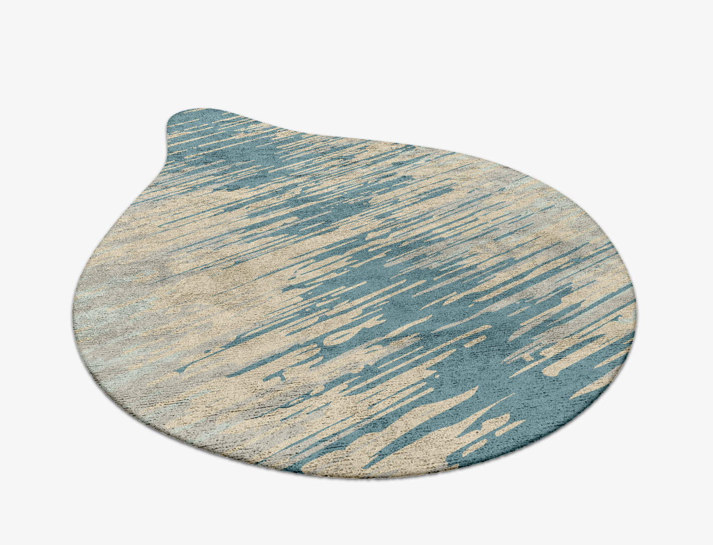 Movement Gradation Drop Hand Tufted Bamboo Silk Custom Rug by Rug Artisan
