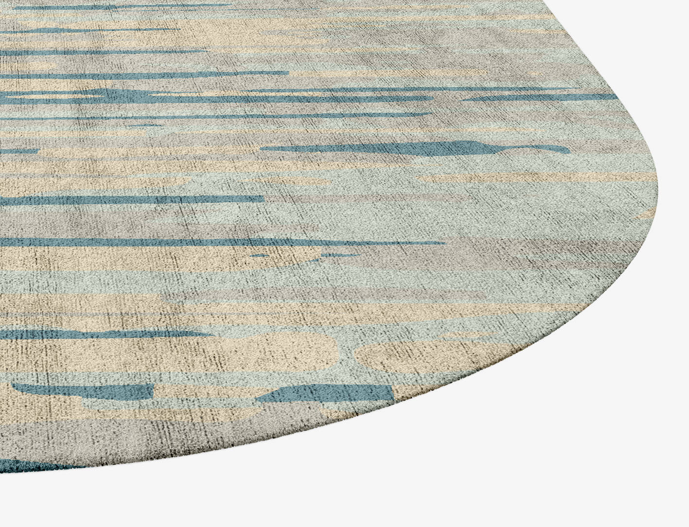 Movement Gradation Eight Hand Tufted Bamboo Silk Custom Rug by Rug Artisan
