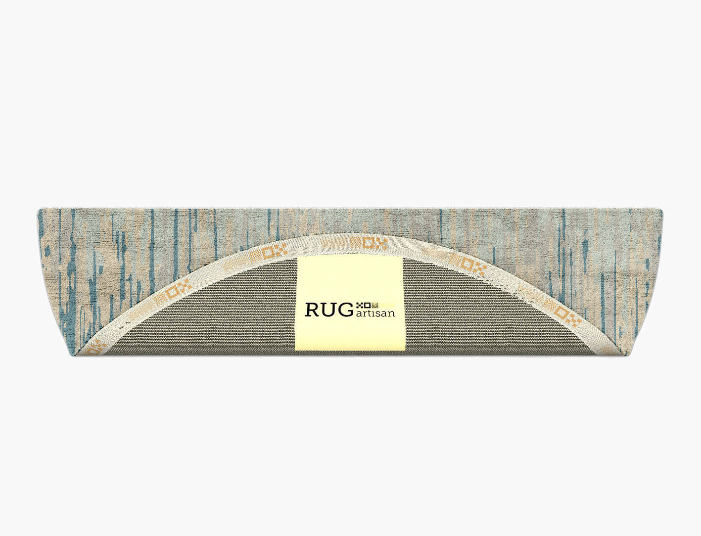 Movement Gradation Halfmoon Hand Tufted Bamboo Silk Custom Rug by Rug Artisan