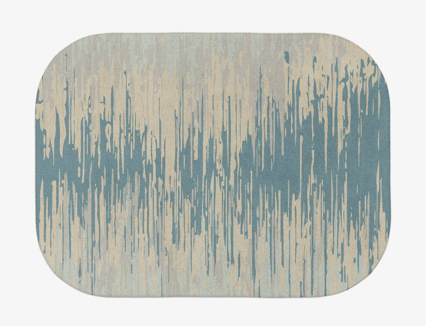 Movement Gradation Oblong Hand Tufted Pure Wool Custom Rug by Rug Artisan