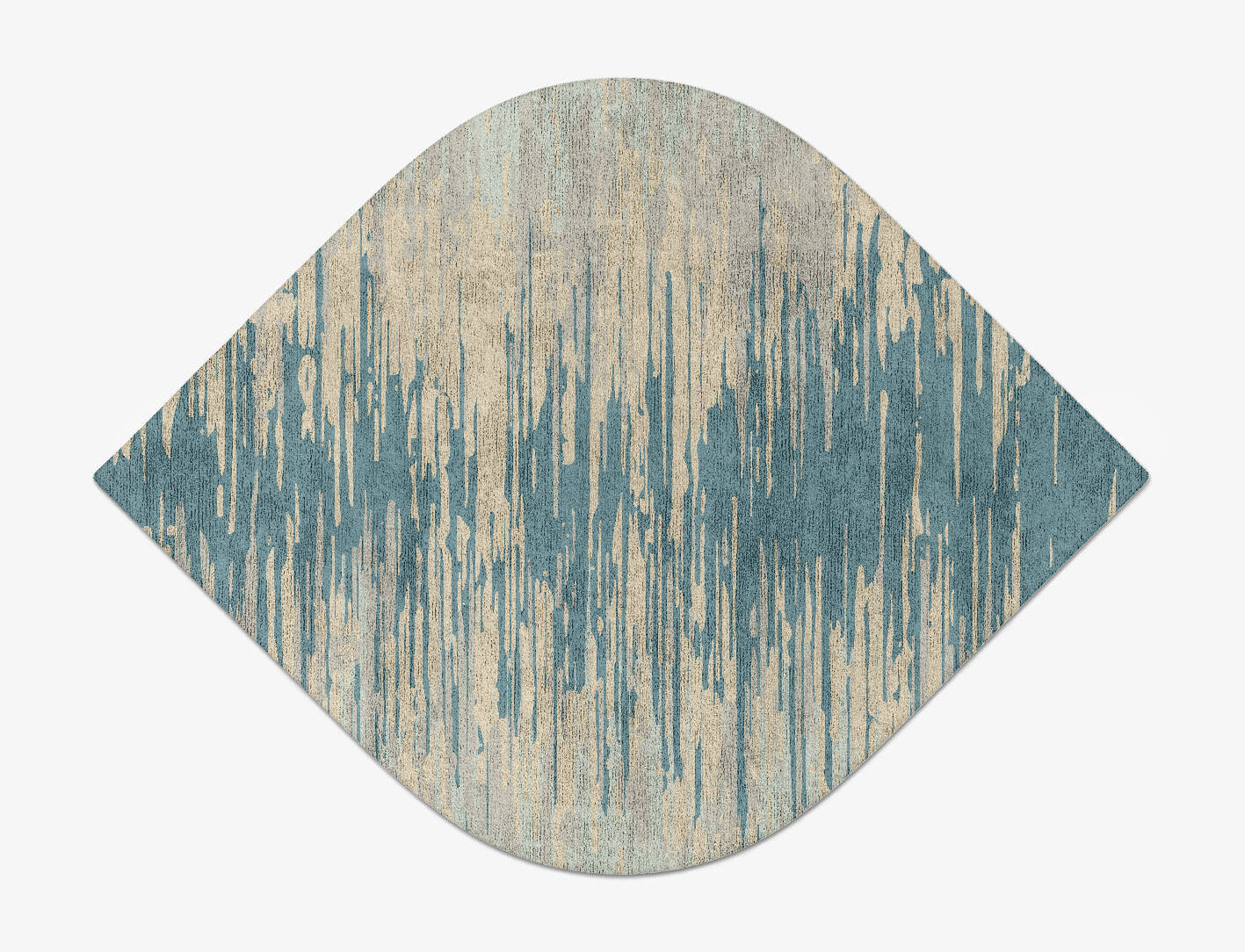 Movement Gradation Ogee Hand Tufted Bamboo Silk Custom Rug by Rug Artisan