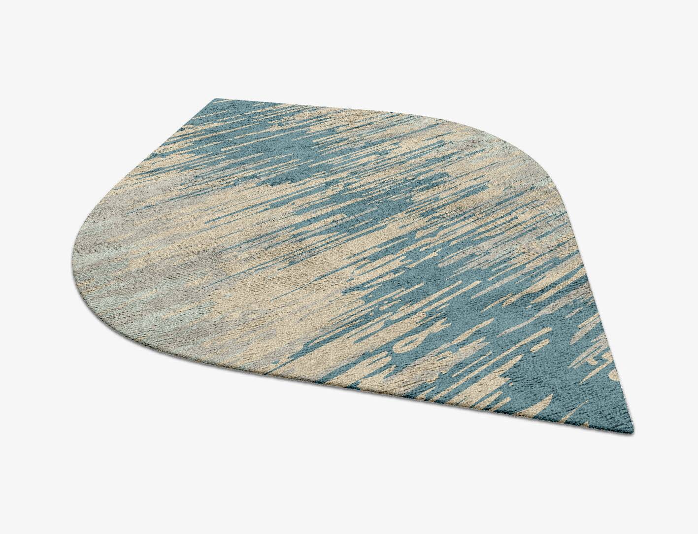 Movement Gradation Ogee Hand Tufted Bamboo Silk Custom Rug by Rug Artisan