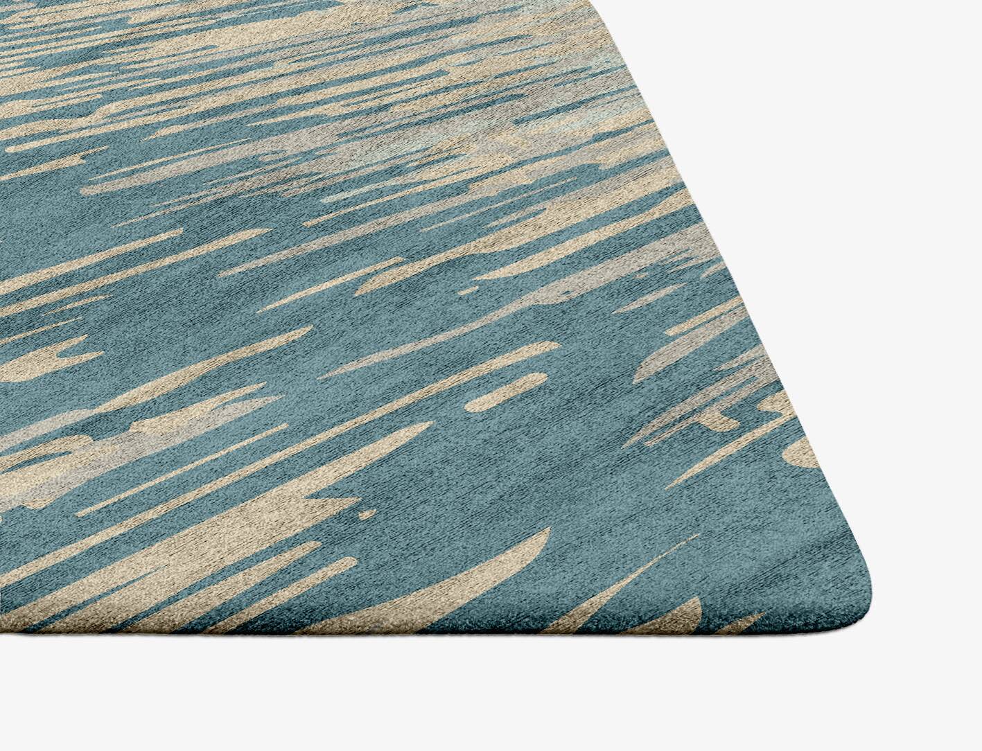 Movement Gradation Ogee Hand Tufted Bamboo Silk Custom Rug by Rug Artisan