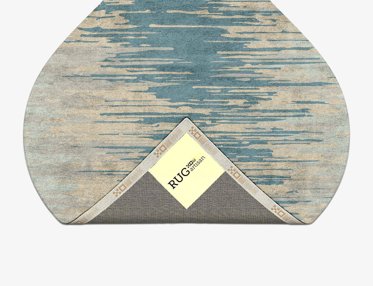 Movement Gradation Ogee Hand Tufted Bamboo Silk Custom Rug by Rug Artisan