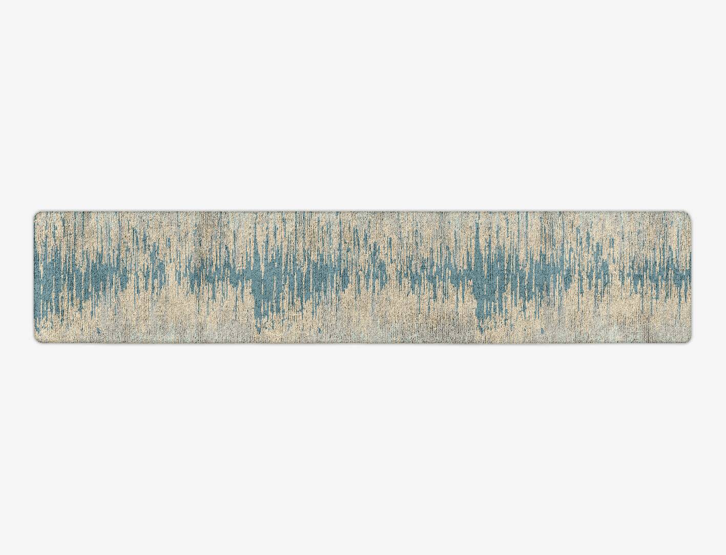 Movement Gradation Runner Hand Tufted Bamboo Silk Custom Rug by Rug Artisan