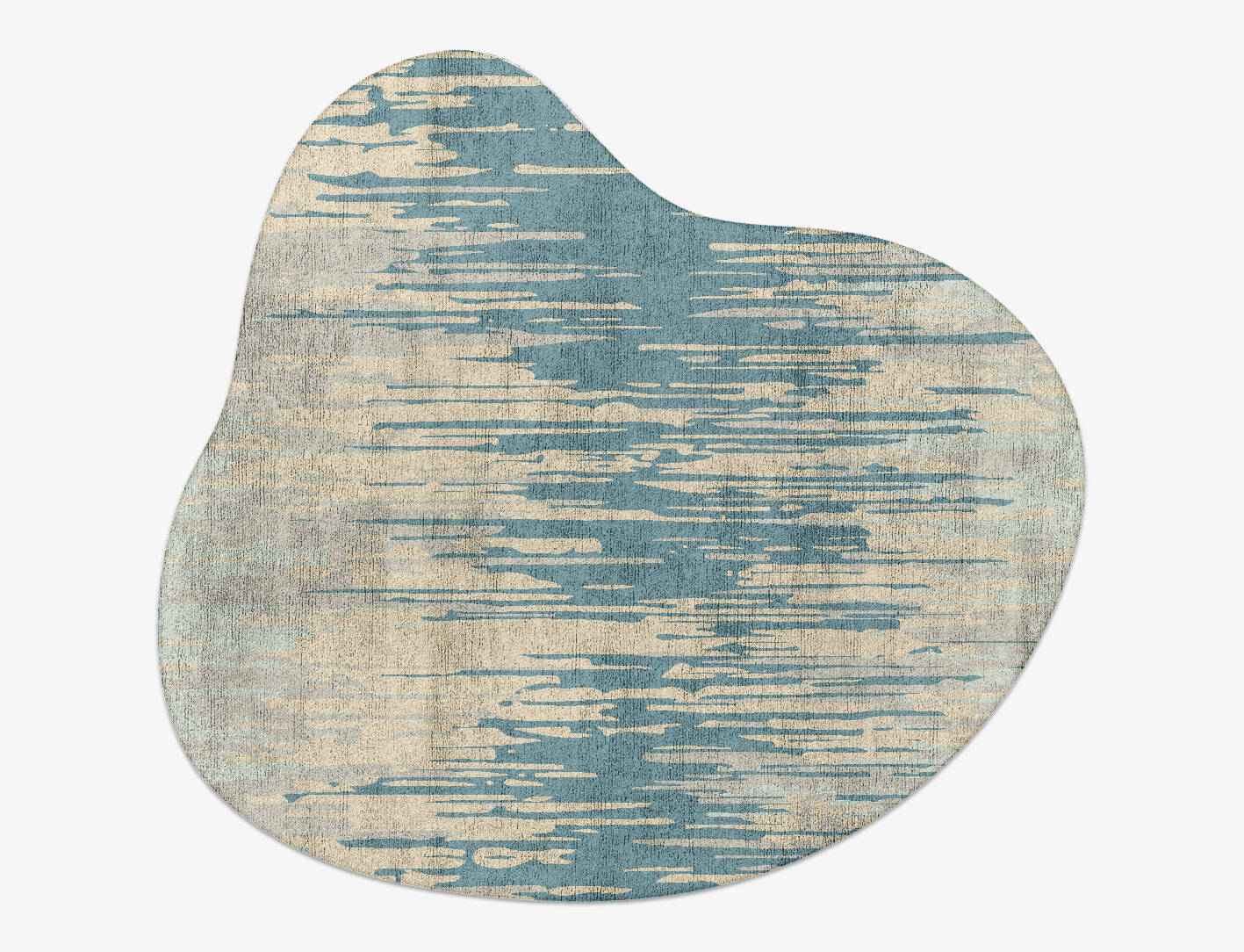 Movement Gradation Splash Hand Tufted Bamboo Silk Custom Rug by Rug Artisan